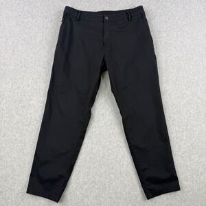 Birddogs Pants Mens Fits 34x27 Black Lined Performance Stretch Golf Chino